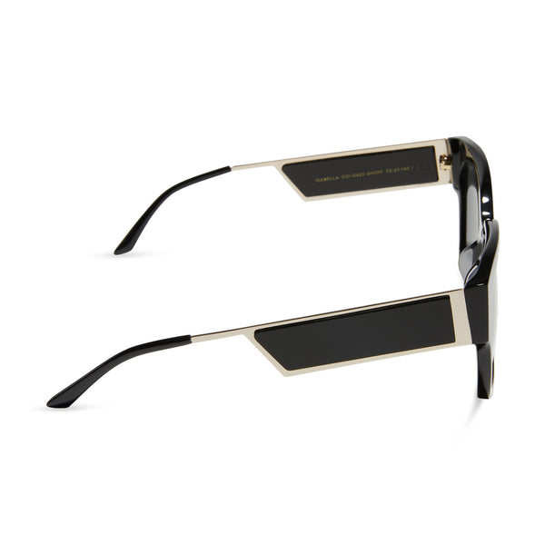 isabella - black + grey polarized sunglasses 3