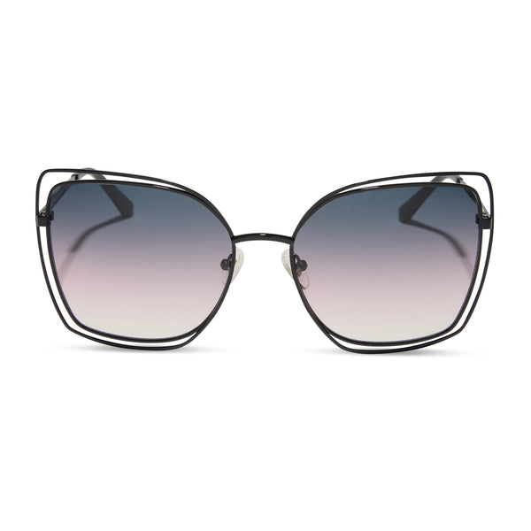 jacqueline - black + twilight gradient + polarized sunglasses