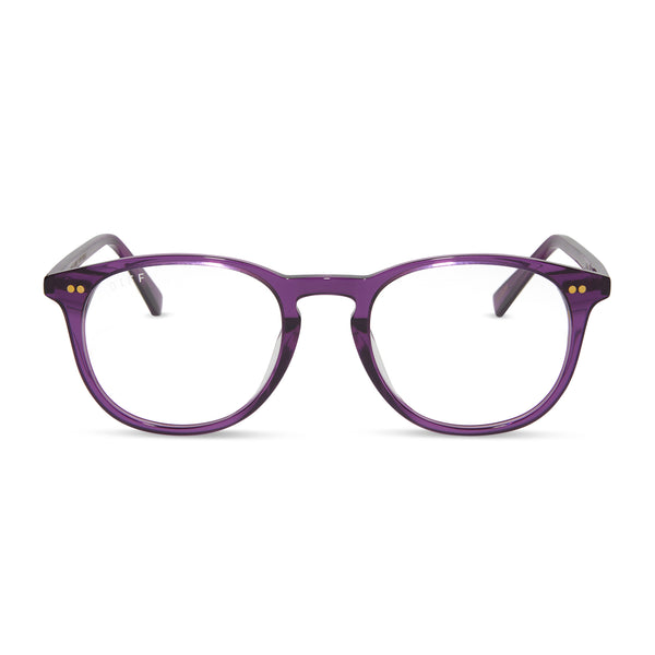 swatch for JAXSON - POSH PURPLE CRYSTAL + PRESCRIPTION GLASSES
