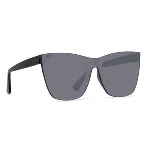 JENNA - BLACK + SMOKE FLASH SUNGLASSES