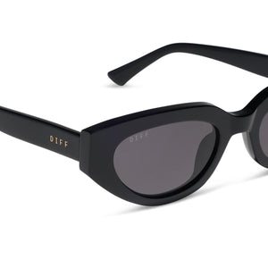 Jessie James Decker Crystal Sunglasses | Black & Grey | DIFF Eyewear