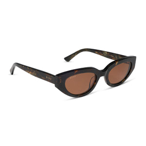 Jessie James Decker Crystal Sunglasses | Koa Tort & Brown | DIFF