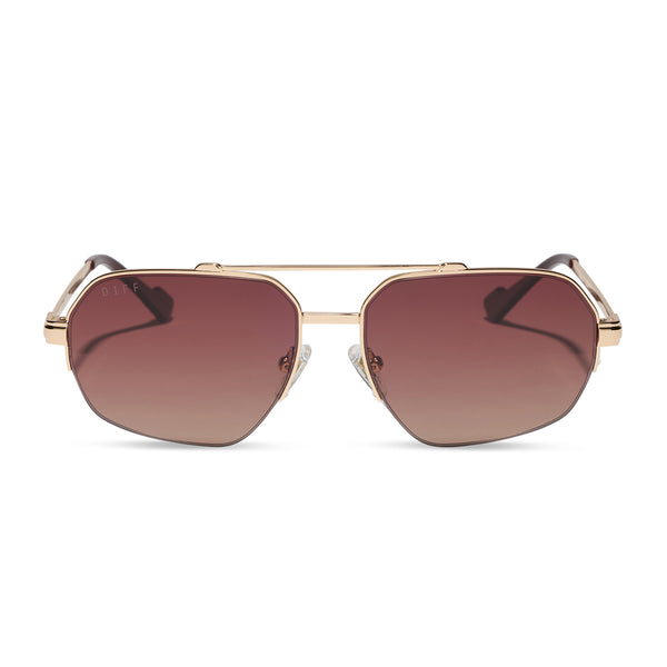 ジェロムです。 Jessie James Decker Limoncello Sunglasses | Gold & Grey | DIFF Eyewear