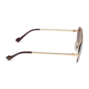 Jessie James Decker Destiny Sunglasses | Gold & Dusk | DIFF Eyewear