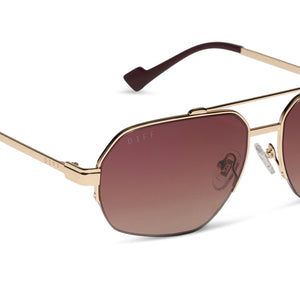 Jessie James Decker Destiny Sunglasses | Gold & Dusk | DIFF Eyewear