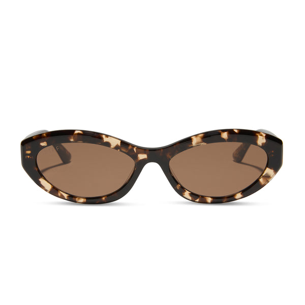 jessie james decker - dolce bella + espresso tortoise + brown sunglasses