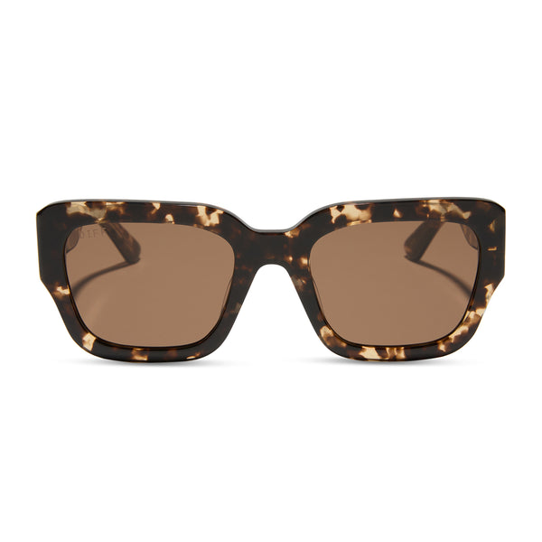 jessie james decker - loren + espresso tortoise + brown sunglasses