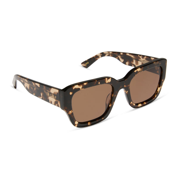 jessie james decker - loren + espresso tortoise + brown sunglasses 2