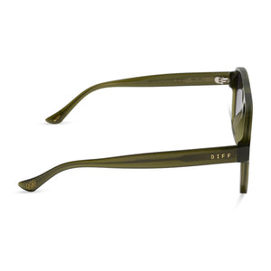 Jessie James Decker Nash Sunglasses | Milky Olive & Grey | DIFF