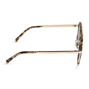 Joey Round Sunglasses | Espresso Tort + Gold & Brown | DIFF Eyewear