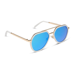 NWOT DIFF Eyewear Blue lens mirror sunglasses DIFF Eyeware - Tahoe Turquoise Metallic Teal Mirror  main image 3