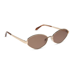 Jojo Fletcher Jordy Sunglasses | Gold + Horn Tort & Brown | DIFF