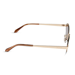 Jojo Fletcher Jordy Sunglasses | Gold + Horn Tort & Brown | DIFF