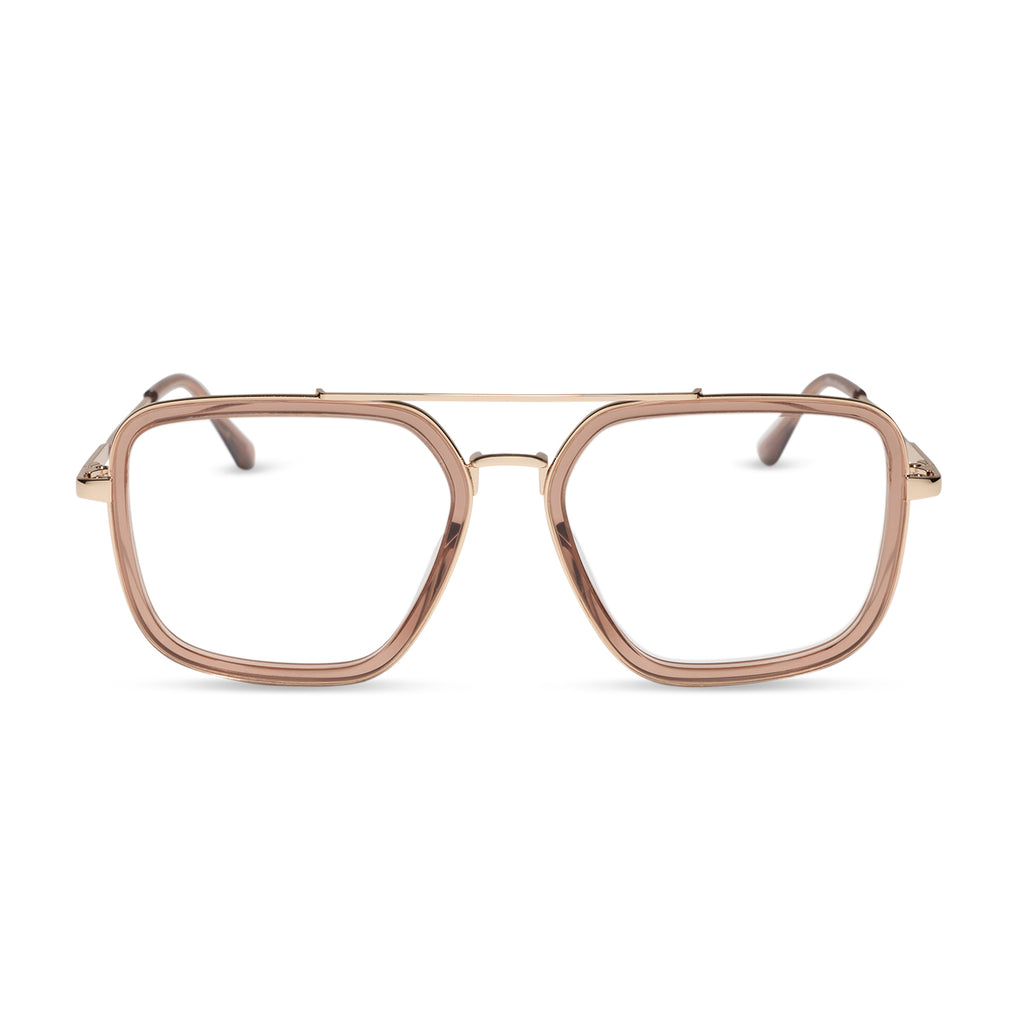 JORDAN - CAFÉ OLE + GOLD + GLASSES