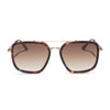 Color swatch for jordan - confetti tortoise + brown gradient sunglasses
