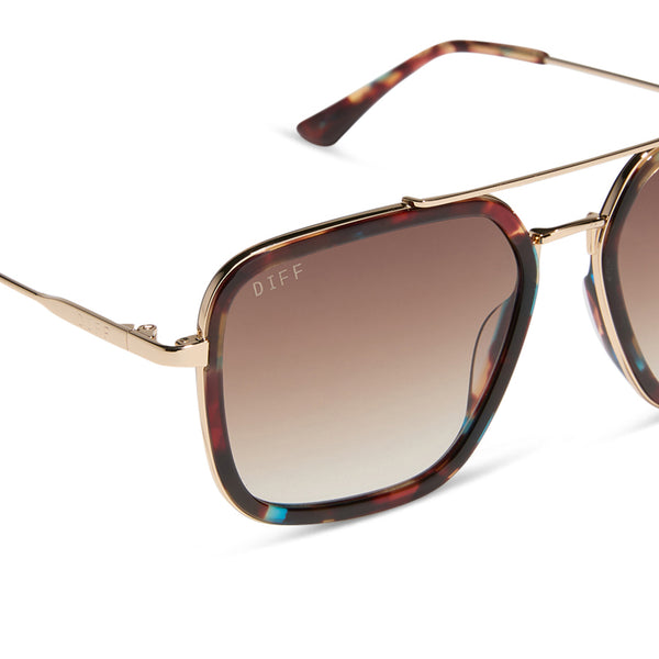 jordan - confetti tortoise + brown gradient sunglasses 4