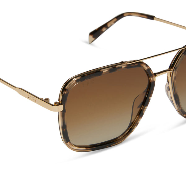 jordan - espresso tortoise + brown gradient + polarized sunglasses 4