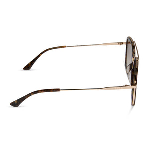 JORDAN - GLITTER TORTOISE + BROWN GRADIENT SUNGLASSES