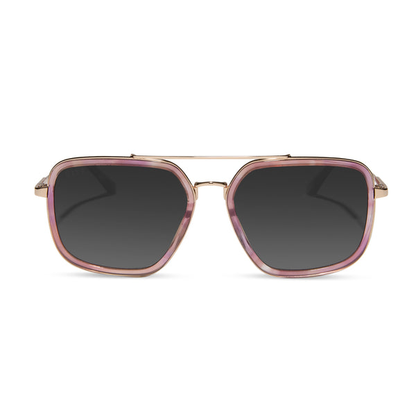 jordan - gold + fleur tortoise temple tips + prescription glasses 4