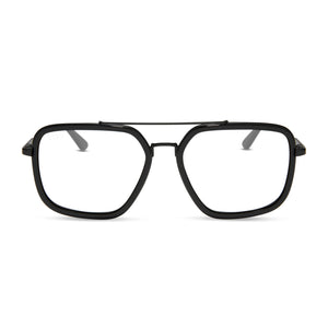 JORDAN - MATTE BLACK + BLACK TEMPLE TIPS + PRESCRIPTION GLASSES