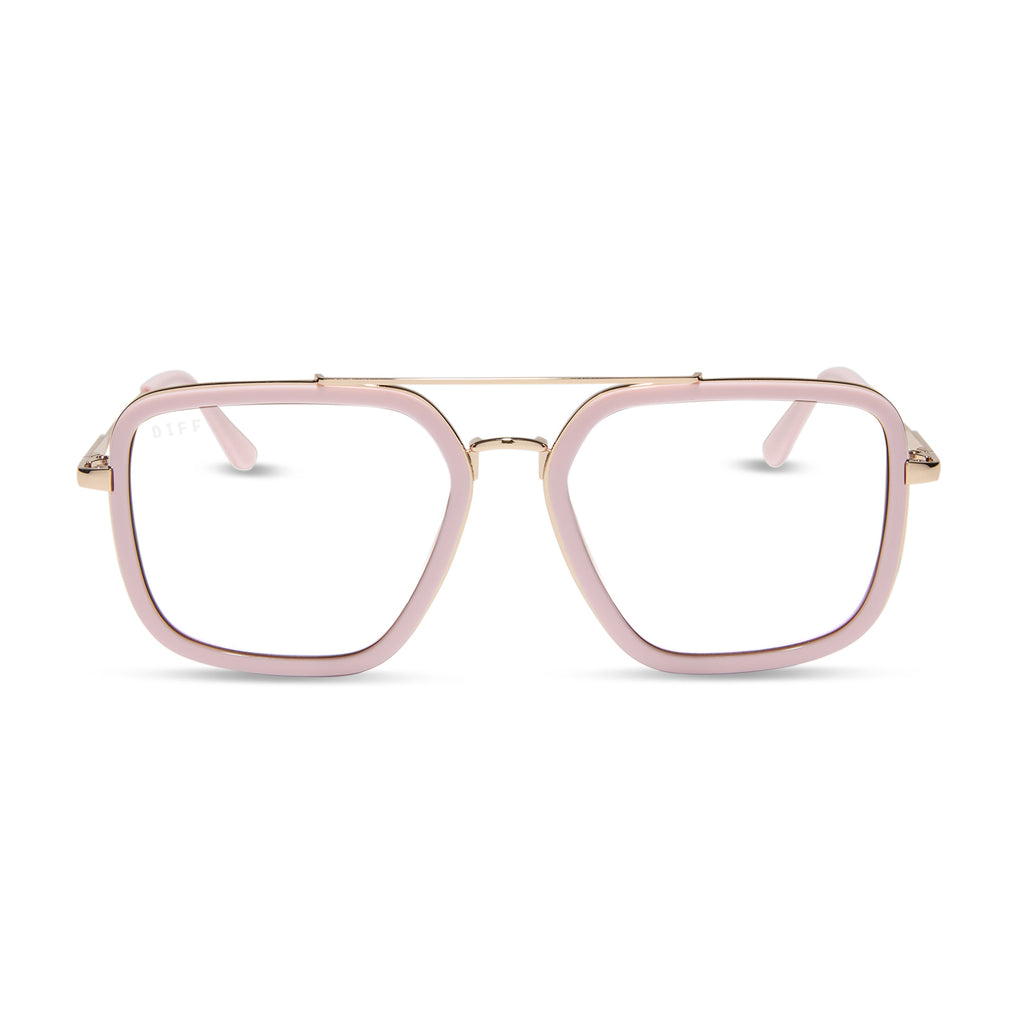 JORDAN - POWDER PINK + GOLD + GLASSES