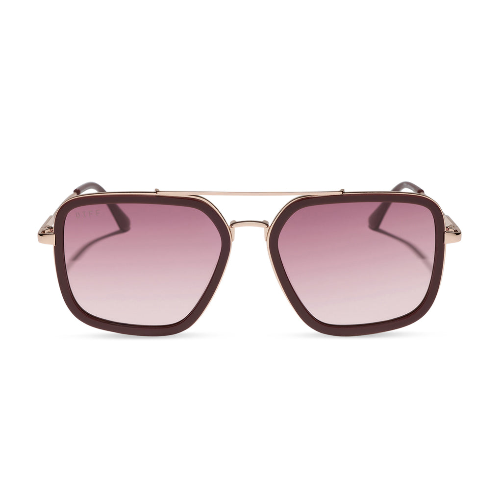 Jordan Navigator Sunglasses | Red & Burgundy Gradient | DIFF Eyewear