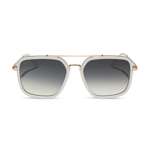 JORDAN - SNOWBOUND + GREY GRADIENT SUNGLASSES