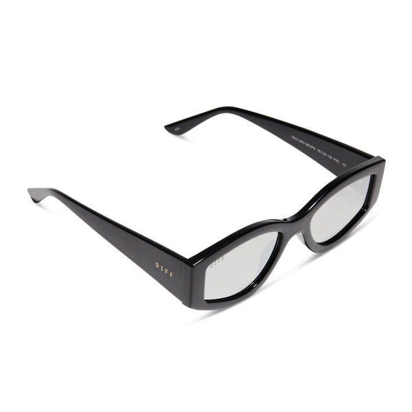 kai - black + grey mirror sunglasses 3