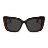 Color swatch for karlie - dark tortoise + grey sunglasses