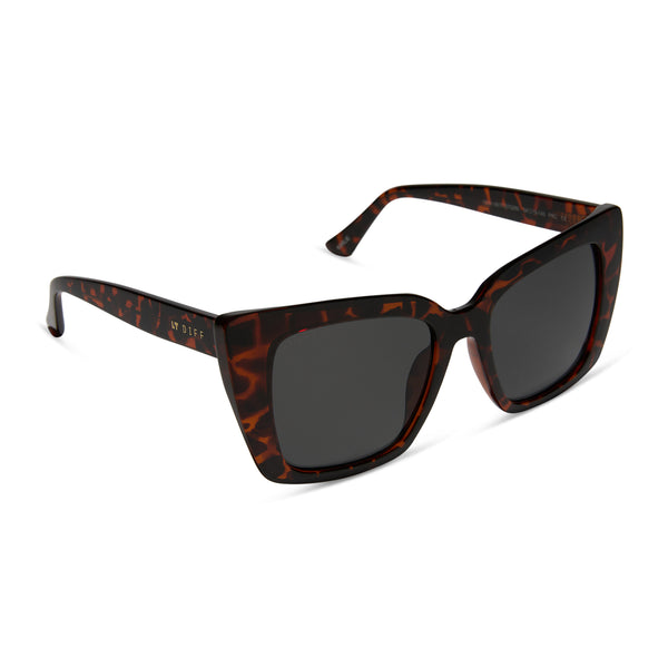 karlie - dark tortoise + grey sunglasses 1
