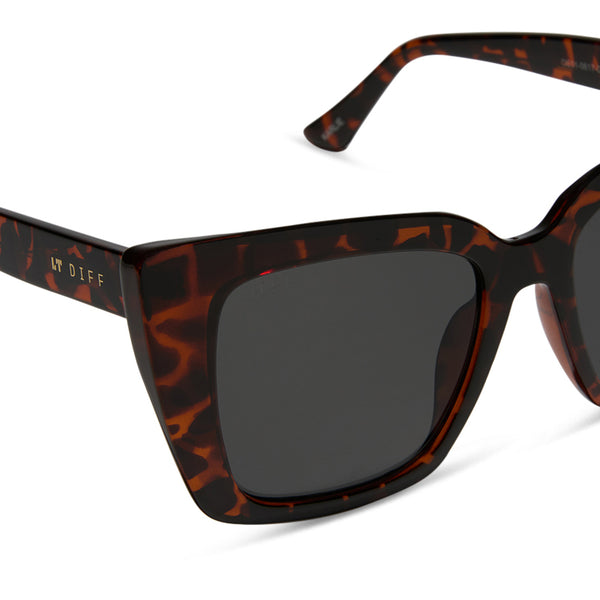karlie - dark tortoise + grey sunglasses 3