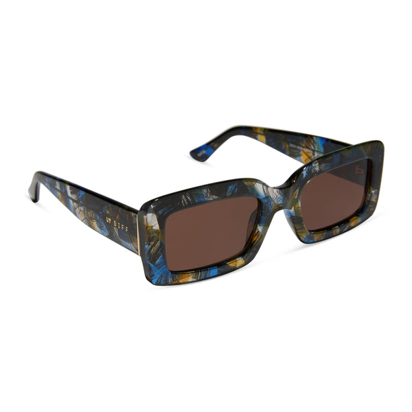 katie - glacial tortoise + brown sunglasses 1