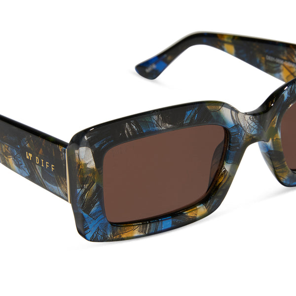 katie - glacial tortoise + brown sunglasses 3