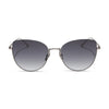 Color swatch for kinsley - silver + aquatic awe mirror sunglasses