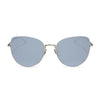 Color swatch for kinsley - silver + aquatic awe mirror sunglasses