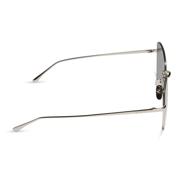 kinsley - silver + silver mirror + polarized sunglasses 3