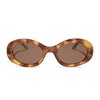 Color swatch for lainey - black + brown + polarized sunglasses
