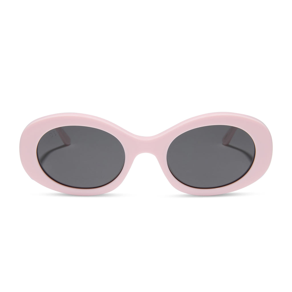 LAINEY - POWDER PINK + GREY + POLARIZED SUNGLASSES