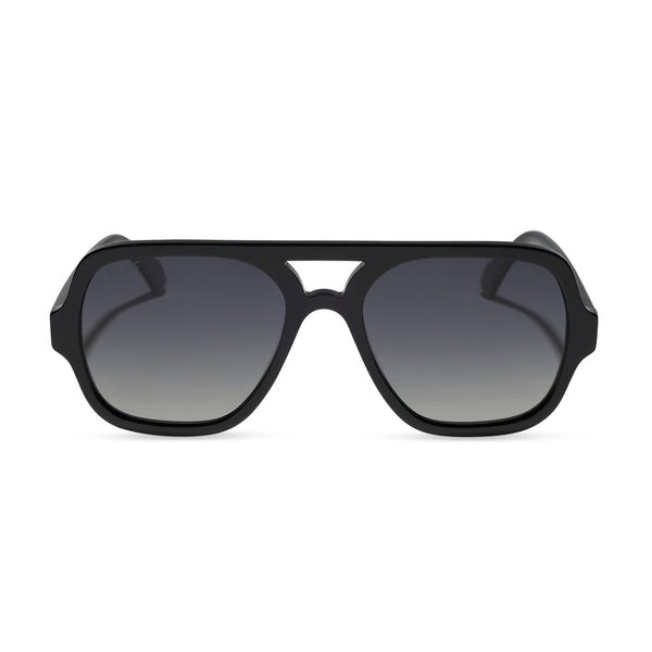 Layton Navigator Sunglasses | Black & Grey Gradient | DIFF  display picture 3