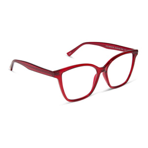 Leah Square Readers | Red Cherry | DIFF Eyewear