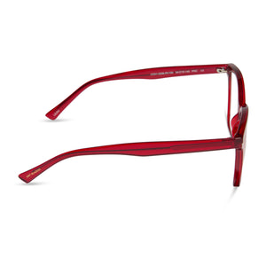 Leah Square Readers | Red Cherry | DIFF Eyewear
