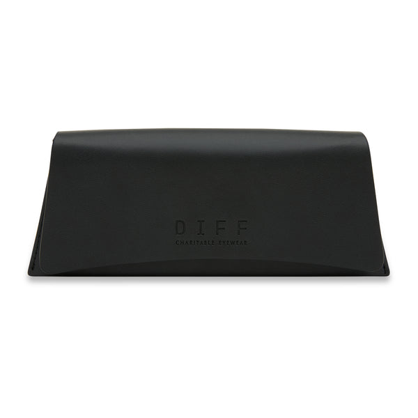 leather travel case - black