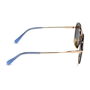 LENOX - GOLD + BLUE GRADIENT + POLARIZED SUNGLASSES