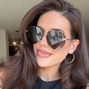 Lenox Aviator Sunglasses | Gold & G15 Polarized Lenses | DIFF Eyewear