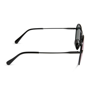LENOX - MATTE BLACK + PURPLE MIRROR SUNGLASSES