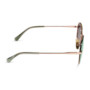 LENOX XS - BRUSHED CHAMPAGNE + COOL MATCHA MIRROR + POLARIZED SUNGLASSES