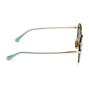 LENOX XS - GOLD + AQUATIC AWE MIRROR SUNGLASSES