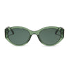 Color swatch for sage - black + blue light technology clear glasses