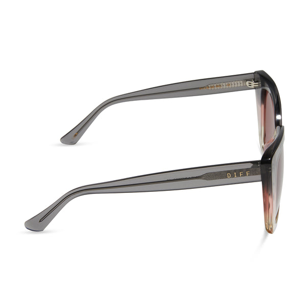lizzy - smoke rose crystal ombre + mauve sunglasses 3