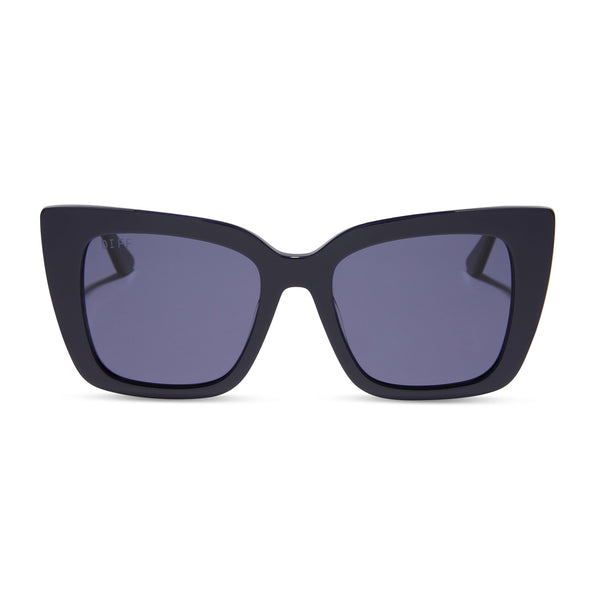 DIFF Lizzy Sunglasses Royal Black Frame Midnight Lens Sunglasses NWT LIZZY Sunglasses Woman black pall-gray | ISABEL MARANT  main image 4